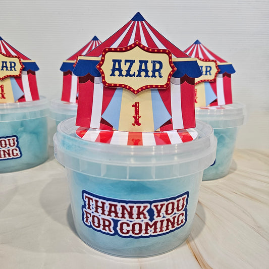 Carnival Theme Circus 3D Fairy Floss Tubs