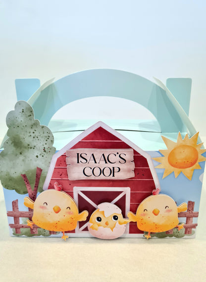 Chicken Farm Animals Party Box