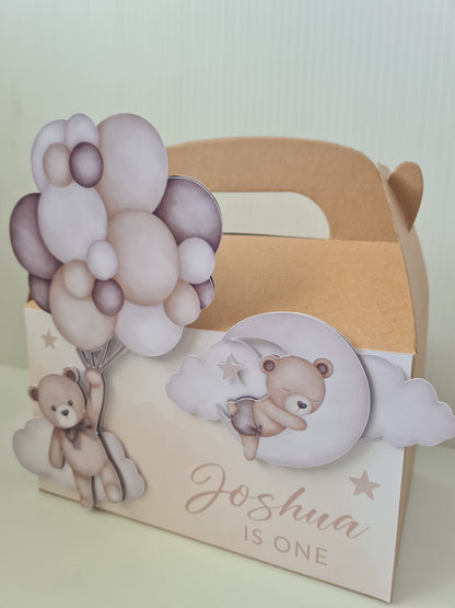 Teddy Bear Balloons Party Box