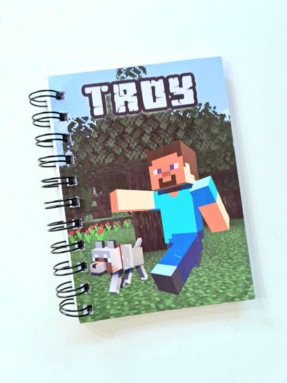 Personalised Minecraft Theme Notebook