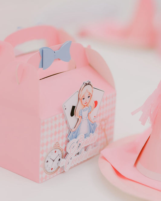 Alice in Wonderland Pink Party Box