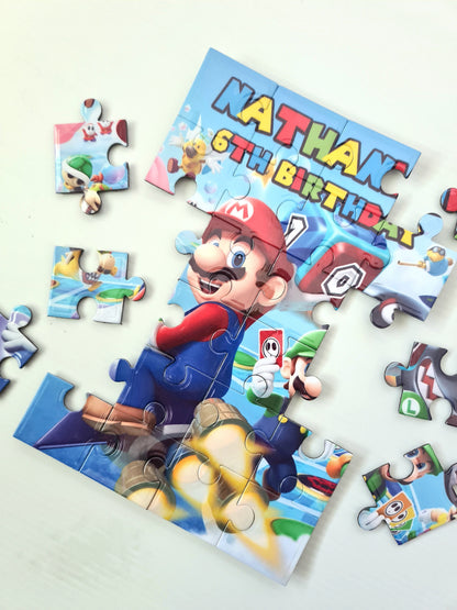 Super Mario Personalised Mini Puzzles