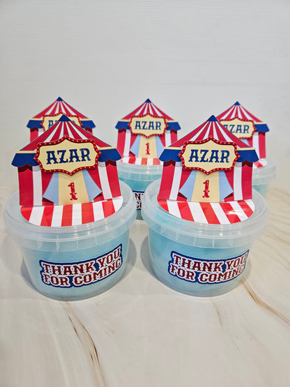 Carnival Theme Circus 3D Fairy Floss Tubs