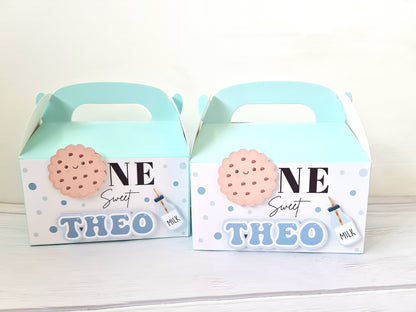 Cookies and Milk Theme Party Box