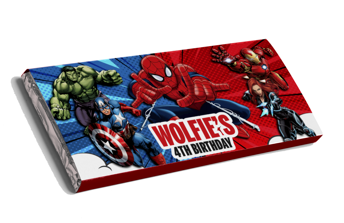 Super Heroes Theme Chocolate Bar