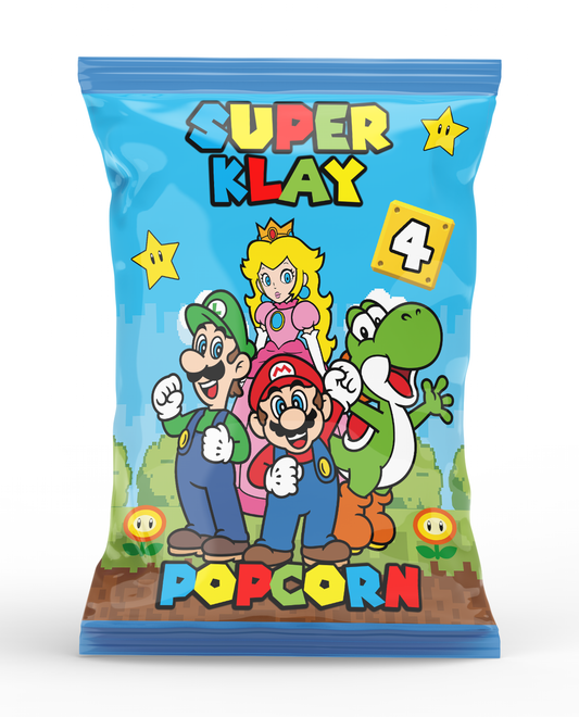 Super Mario Theme Popcorn Bag