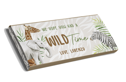 Wild One Jungle Animals Chocolate Bar