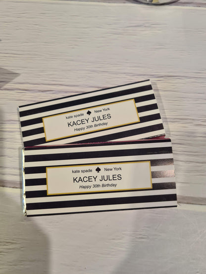 Kate Spade Inspired Chocolate Bar