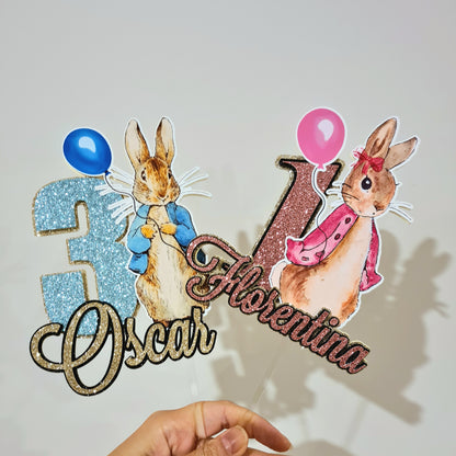 Peter Rabbit Cake Topper