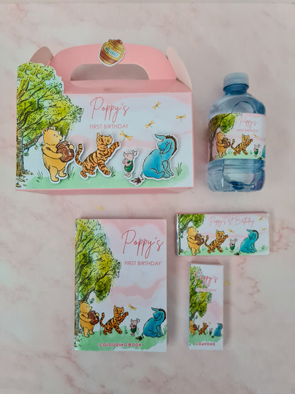 Winnie the Pooh Classic Pink Party Box