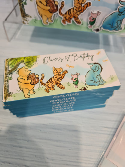 Classic Blue Winnie the Pooh Chocolate Bar