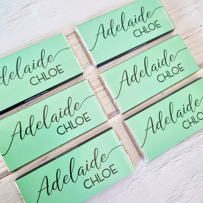 Personalised Chocolate Bars | Custom Name Baptism Christening Favours Wedding Gift