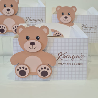 Teddy Bear Picnic Theme Party Box Birthday Party Favours