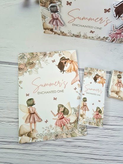 Enchanted Fairy Garden Colouring Book & Crayons