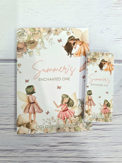 Enchanted Fairy Garden Colouring Book & Crayons