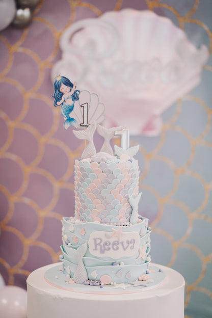 Mermaid Character Cake Topper